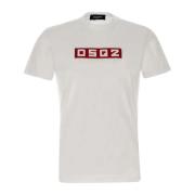 Dsquared2 Vita T-shirts och Polos White, Herr