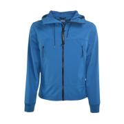 C.p. Company Hög Hals Softshell Goggle Jacka Blue, Herr