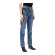 Agolde Straight Jeans Blue, Dam