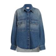 Khaite Denim Jacka Blue, Dam