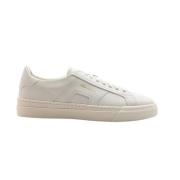 Santoni Förfinade lädersneakers White, Herr