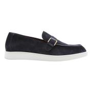 Santoni Loafers Blue, Herr