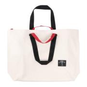 Plan C Tote Bags Beige, Dam