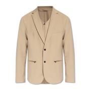 Emporio Armani Blazer med tryckknappar Beige, Herr