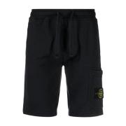 Stone Island Blå Compass Shorts Blue, Herr