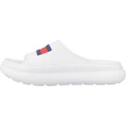 Tommy Hilfiger Sliders White, Dam