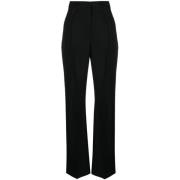 Jacquemus Straight Trousers Black, Dam