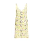 Chanel Vintage Pre-owned Polyester klnningar Yellow, Dam