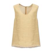 By Malene Birger Debbia top Beige, Dam