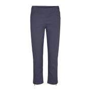 LauRie Cropped Trousers Blue, Dam