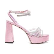 Patou High Heel Sandals Pink, Dam