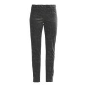 LauRie Slim-fit Trousers Black, Dam