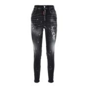 Dsquared2 Skinny Jeans Black, Dam