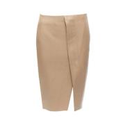 Acne Studios Pre-owned Pre-owned Laeder nederdelar Beige, Dam