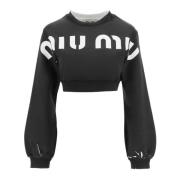 Miu Miu Sweatshirts Black, Dam