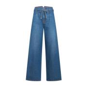 Etro Wide Jeans Blue, Dam