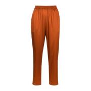 Gianluca Capannolo Silke Stretch Aragosta Crop Byxor Orange, Dam