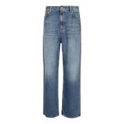 Valentino Garavani Cropped Jeans Blue, Dam