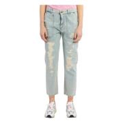 Pinko Cropped Jeans Blue, Dam