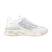 Premiata Vita lädersneakers White, Dam