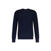 Fedeli Round-neck Knitwear Blue, Herr