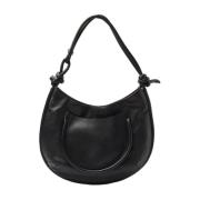 Zanellato Svart Demi Piuma Knot Hobo Väska Black, Dam