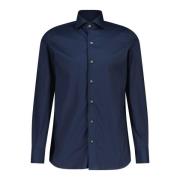 Finamore Casual Shirts Blue, Herr