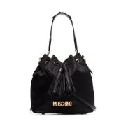 Moschino Svart Dam Ryggsäck Stil Axelväska Black, Dam