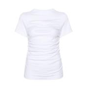 Axel Arigato Vit Ekologisk Bomull Crew Neck T-Shirt White, Dam