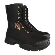 Love Moschino Lace-up Boots Black, Dam