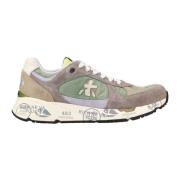 Premiata Gröna Sneakers Multicolor, Herr