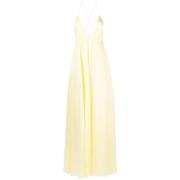 Zimmermann Citrongul Siden Satin Klänning Yellow, Dam