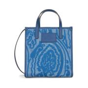 Etro Tote Bags Blue, Dam