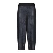 Raffaello Rossi Straight Trousers Black, Dam