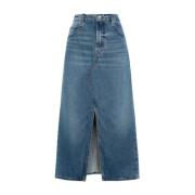 Frame Denim Skirts Blue, Dam