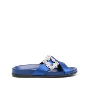 Manolo Blahnik Sandals Blue, Dam