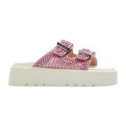 Casadei Birky platform slides Pink, Dam