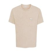 Fay Arkiv Kortärmad T-shirt Beige, Herr