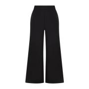 Maliparmi Wide Trousers Black, Dam