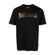 Just Cavalli T-Shirts Black, Herr