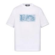 Versace Broderad T-shirt White, Herr