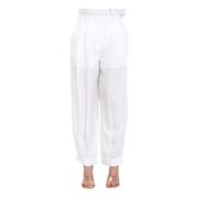 Armani Exchange Trousers White, Dam