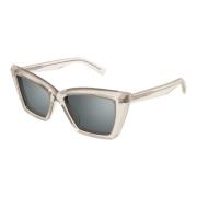Saint Laurent Brun/Havana Solglasögon, mångsidiga och stiliga Gray, Da...