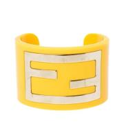 Fendi Vintage Pre-owned Tyg armband Yellow, Dam