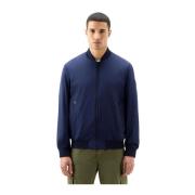 Woolrich Stretch Bomberjacka Maritime Blå Blue, Herr