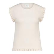 Allude Sleeveless Tops Beige, Dam