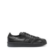 Y-3 Läder Superstar Sneakers Black, Herr