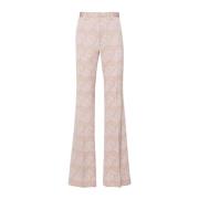 Dries Van Noten Wide Trousers Pink, Dam