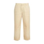 Golden Goose Cropped Trousers Beige, Herr