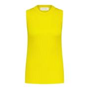 Sportmax Sleeveless Tops Yellow, Dam